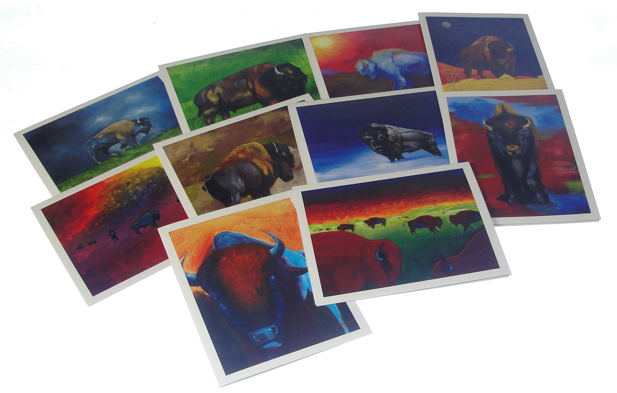 Stonehouse Collection Rancher Style Note Cards, Montana, Blank Note Cards  Buffalo Head, 1 set (10 cards) - Fry's Food Stores