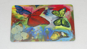 Cutting Board, Glass, Butterflies Study 2