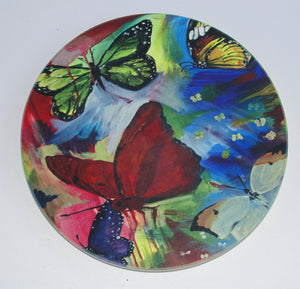 Coaster Gift Set, Ceramic, Dragonflies and Butterflies