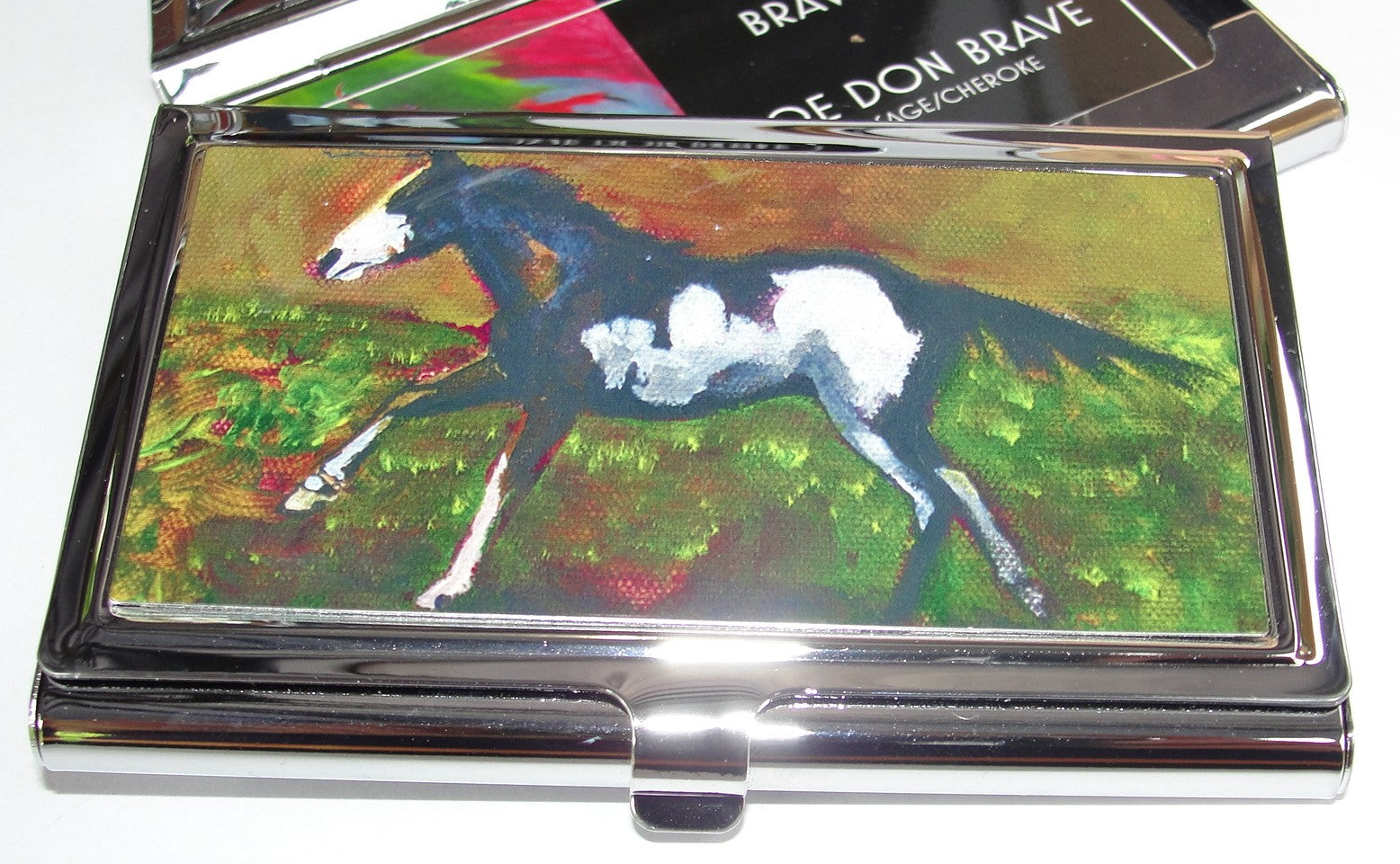 Business Card Holder, Pony on the Prairie