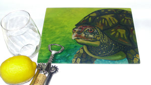 Cutting Board, Glass, The Turtle