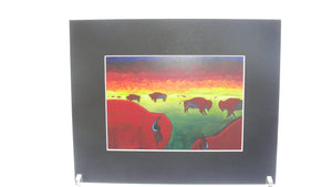 Print, Bison on the Prairie