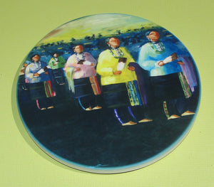 Coasters, Set of 4, Osage Lady Dancers 1