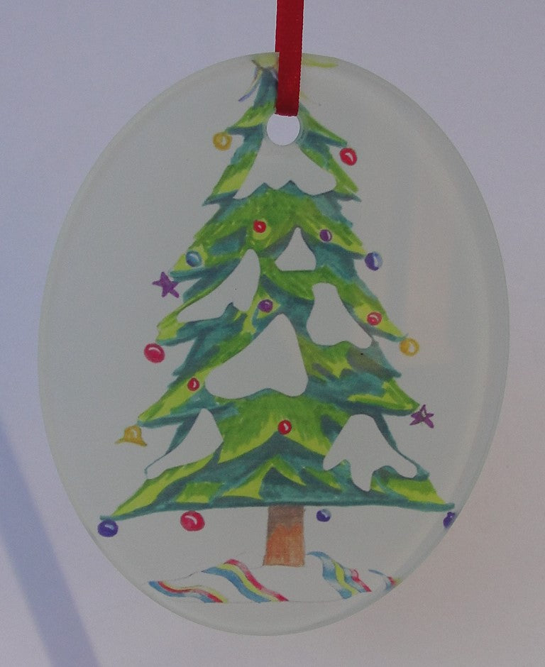 Ornament, Glass, Osage Christmas Tree 1