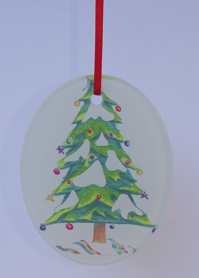 Ornament, Glass, Osage Christmas Tree 1