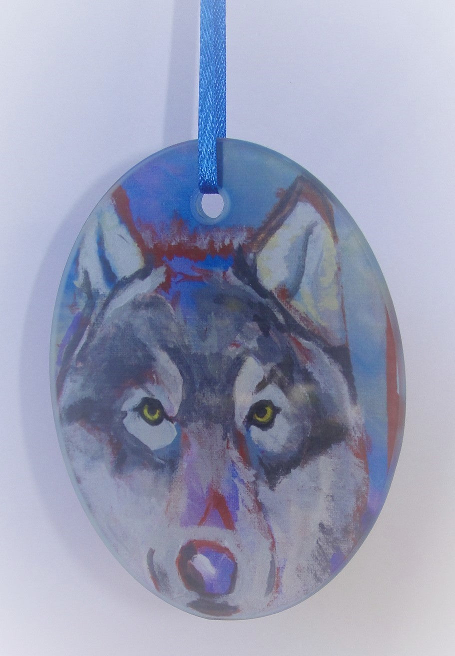 Ornament, Glass, The Wolf