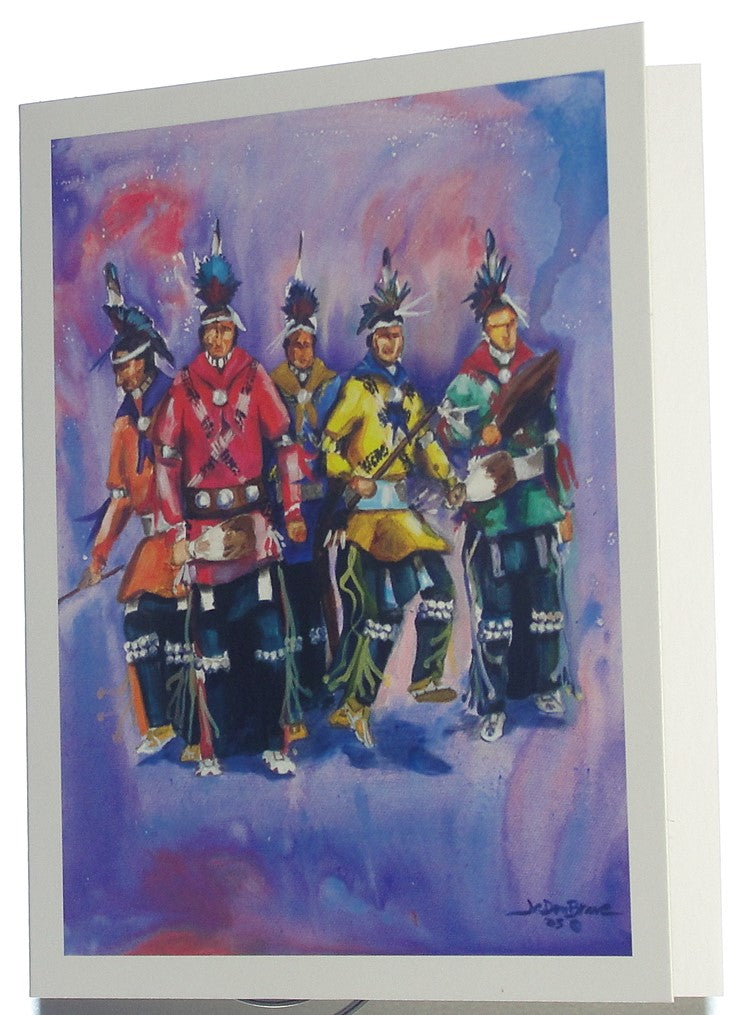 Note card, The 5 Straight Dancers