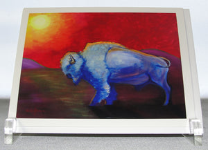 Note card, White Bison