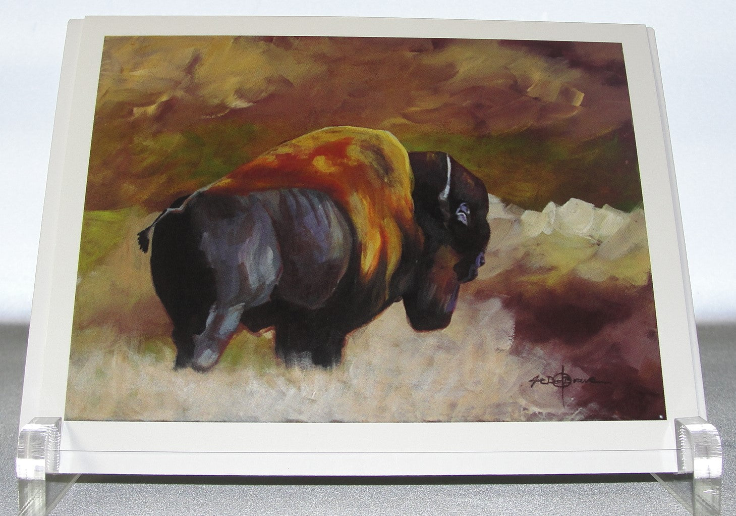 Note cards, Box of 10 note card of the painting; Bison or Buffalo