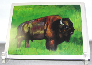 Note cards, Box of 10 note card of the painting; Bison or Buffalo