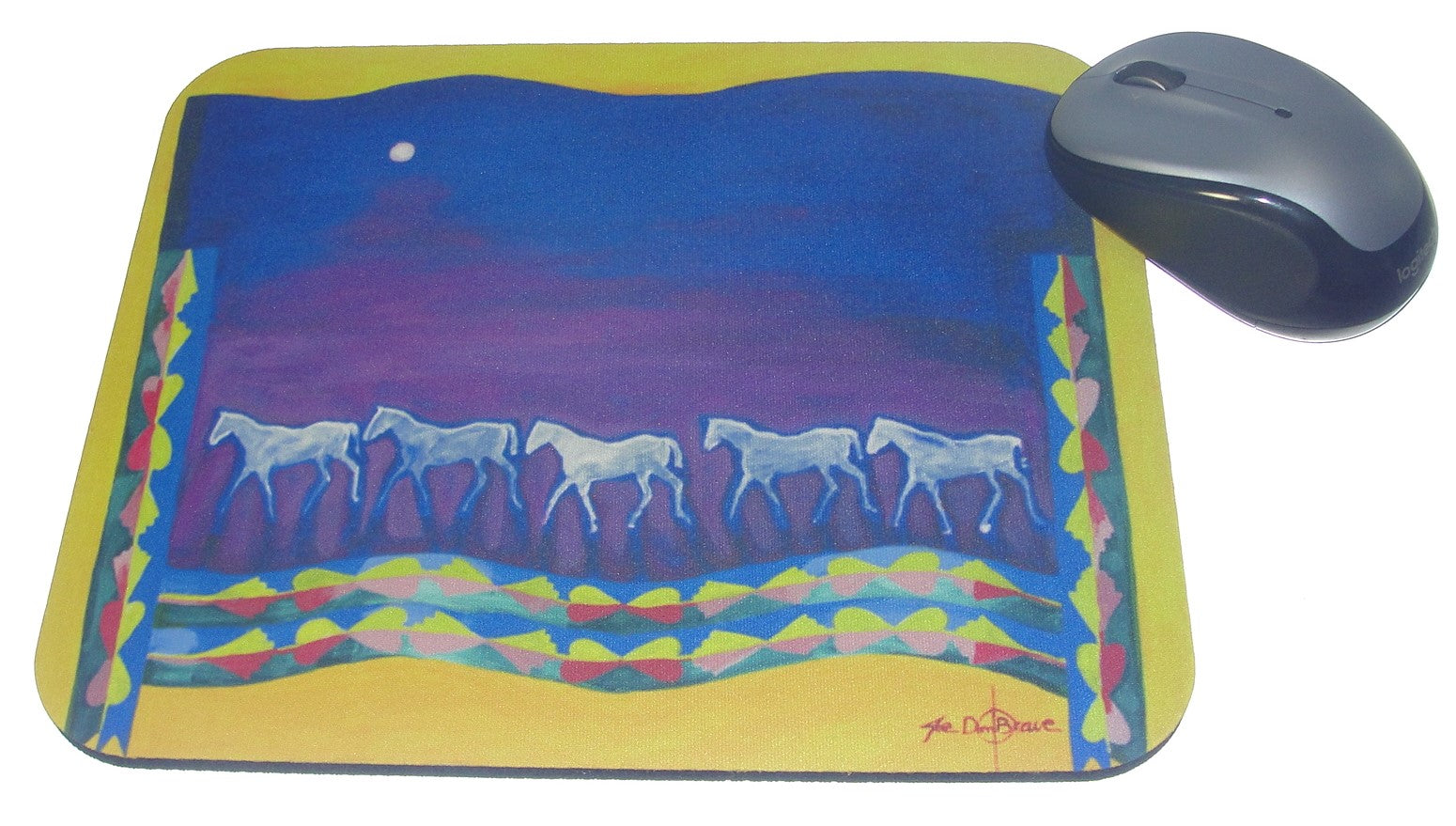 Mouse Pad, Osage Ladies Blanket with Horses