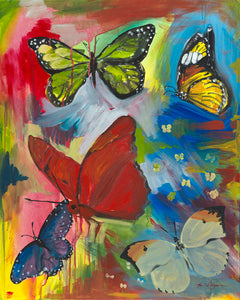 Print, Butterflies, Study